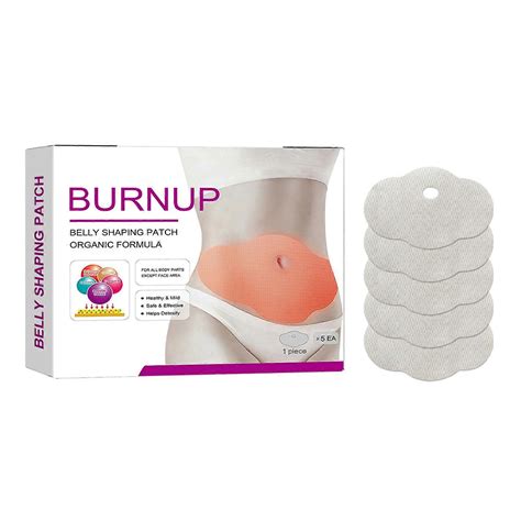 EELHOE 5Pcs Burnup Belly Shaping Patches Organic Formula Healthy Mild