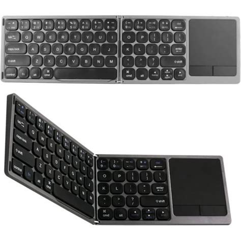 Clavier Bluetooth Pliable Clavier Sans Fil Portable Avec Pav Tactile