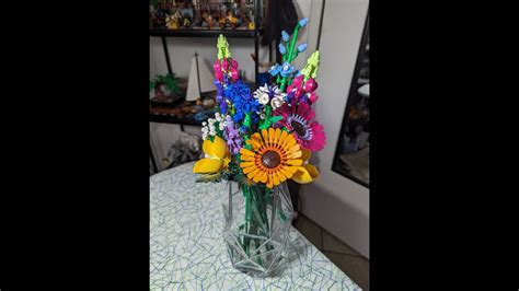 Building The Lego Wildflower Bouquet Set Youtube