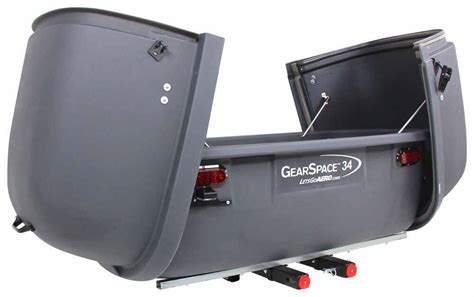 Gearspace 34 Enclosed Cargo Carrier For 2 Hitch Slide Out 34 Cu Ft