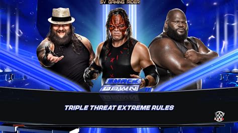 Wwe K Gameplay Kane Vs Bray Wyatt Vs Mark Henry Triple Threat