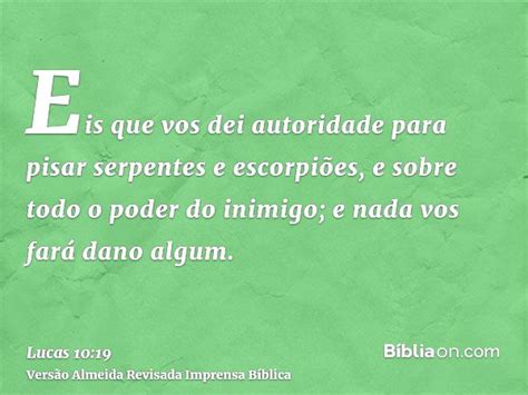 Eis Que Vos Dou Poder E Autoridade