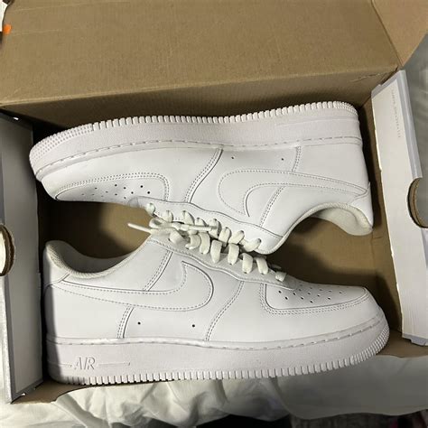 Triple White Air Force 1 OG All 9/10 condition size... - Depop