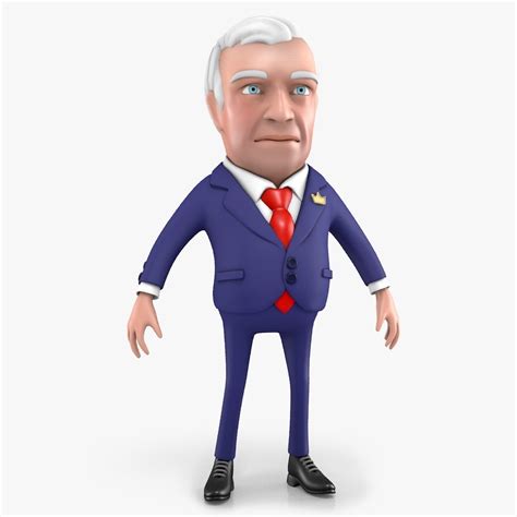 Boss Cartoon Character | 3D model | Cartoon characters, 3d model ...