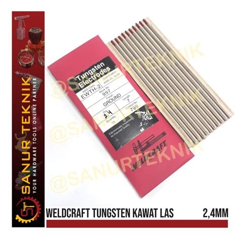 Jual WELDCRAFT Tungsten Kawat Las Mesin Tig Torch Argon 2 4 Mm 2 4mm 1