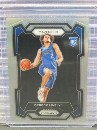 2023 24 Prizm Dereck Lively II Silver Prizm Rookie Card RC 163