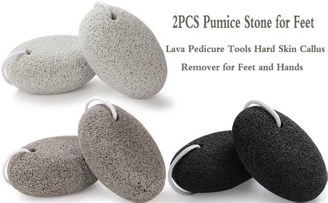 Foot Pumice Stone For Feet Borogo Lava Pedicure Tools Hard Skin Callus Remover For