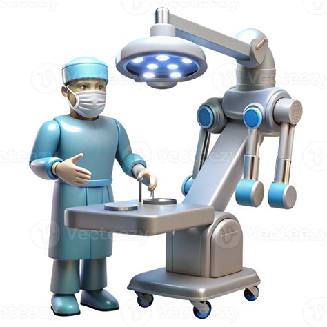 extraordinary artistic Robotic Surgeon Performing Delicate Surgery