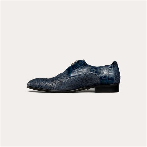 python leather premium leather derby shoes  zipper leather