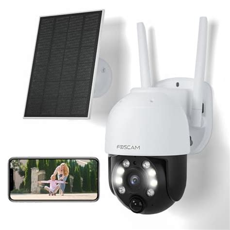 Foscam B Solar Security Cameras Wireless Outdoor Mp Pt Battery