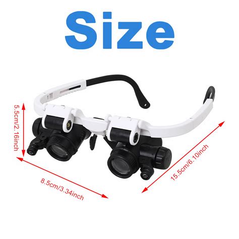 Oculos Da Lupa Lupa - Óculos Lupa Dupla com Led