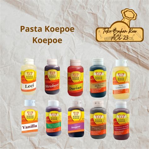 Jual Perisa Makanan Minuman Koepoe Koepoe Pasta Perisa Pewarna Koepoe