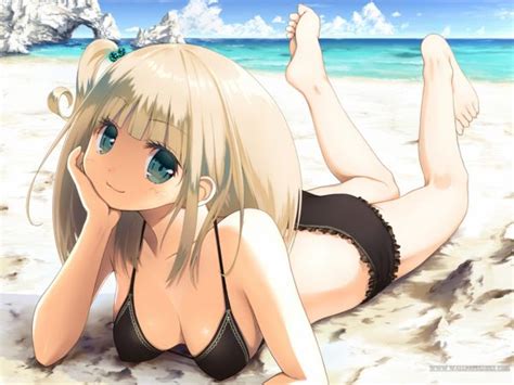 Wallpaper Anime Girls Cleavage Original Characters Bikini