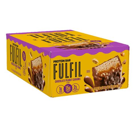 FULFIL Triple Chocolate Flavor Protein Bars, 1.41 oz, 12 count box