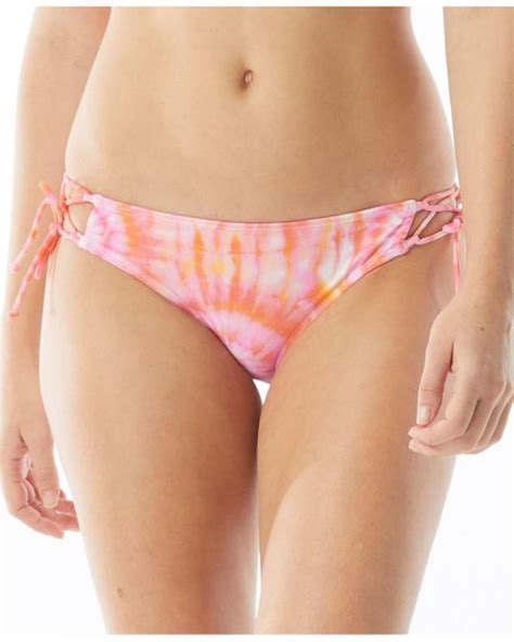 Sundazed Synthetic Kylie Tie Dyed Strappy Bikini Bottoms Created For