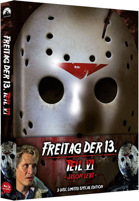 Freitag Der 13 Teil VI Jason Lebt Limited Special Edition Blu Ray