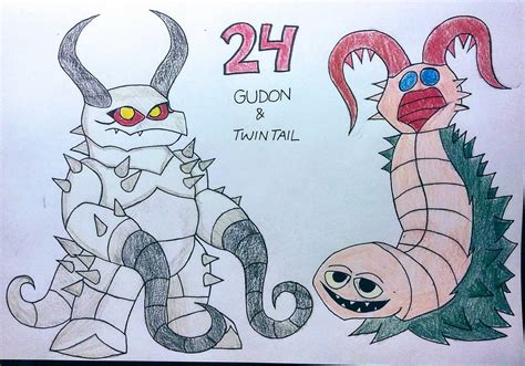 KaiJuly - Gudon and Twin Tail by CyberEman2099 on DeviantArt