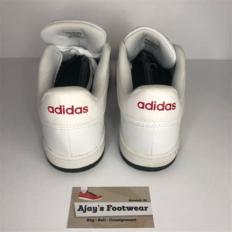 Adidas White Mens Athletic Gym Sneaker Shoes - Gem