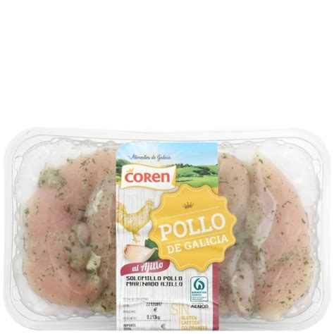 Solomillo De Pollo Marinado Al Ajillo Coren G Aprox Supermercado