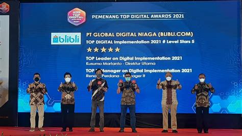 Blibli Raih Tiga Penghargaan Di Top Digital Awards 2021