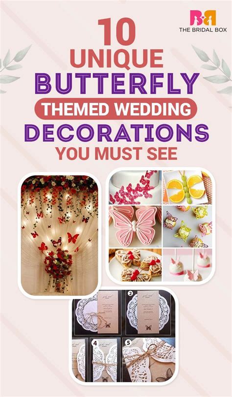 10 Unique Butterfly Themed Wedding Decorations You Must See Themed