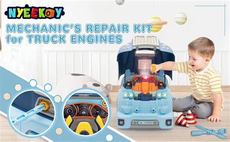 Nyeekoy Interactive Car Engine Toy Set For Kids 3 8