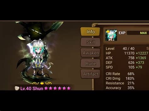 Shun Buff Summoners War Sky Arena YouTube