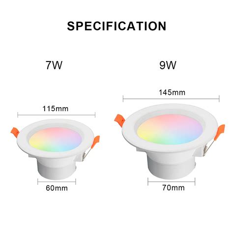 Avatto Tuya Smart Wifi Led Downlight 7W 9W Rgb Co Grandado