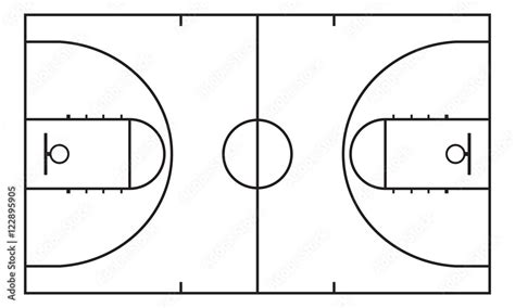 45 Basketball Court Layout Printable Modern Label Design Ideas