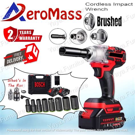 AeroMass 1599VF 3in1 Impact Wrench 8 Size Socker Cordless Electric