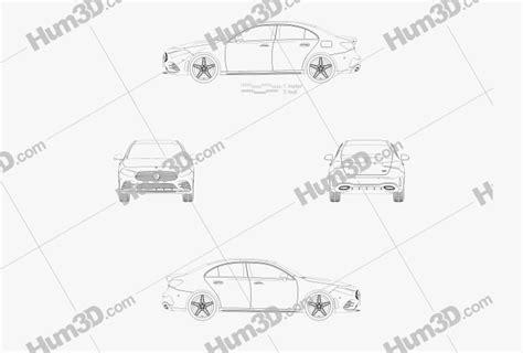 Mercedes Benz Clase A L Sport Cn Spec Sedán 2021 Blueprint 3dmodels