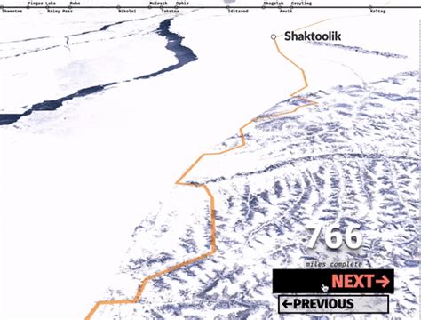 Flying 1000 Miles On The Iditarod Trail Data Visualization And Map