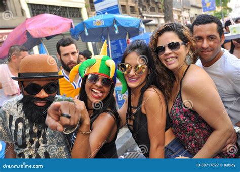 Brazilian People Celebrating Carnival In The Street Editorial Photography Image Of Event