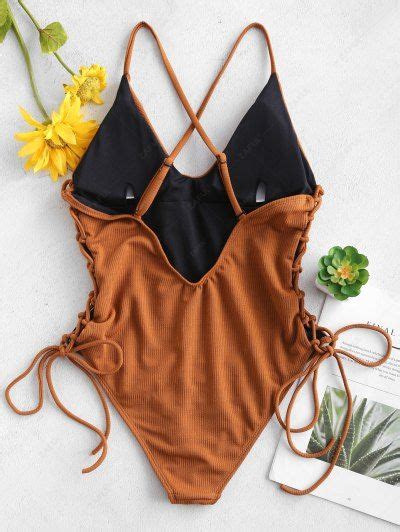 Brown Swimsuit Brown Bikini And Bathing Suit Fashion Online ZAFUL