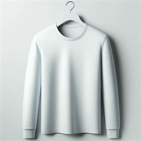 premium photo white long sleeve shirt