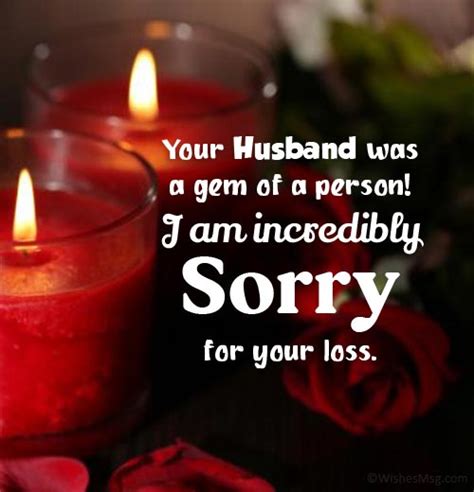 60 Sympathy Messages For Loss Of Husband Wishesmsg