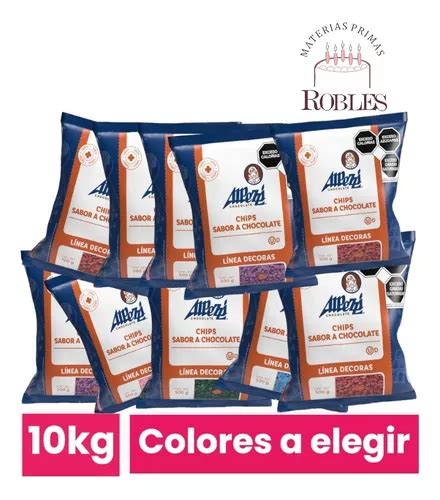 10 Kg Chispa De Chocolate Alpezzi Colores A Elegir Envío gratis