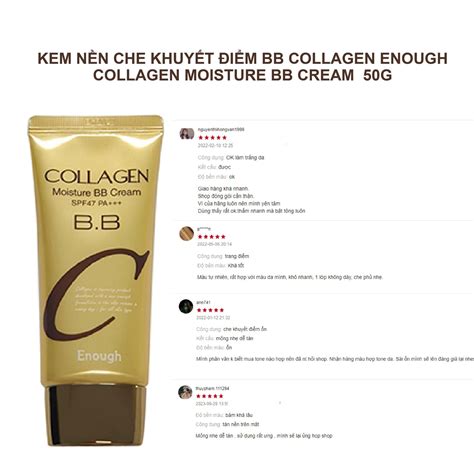 Kem N N Che Khuy T I M Bb Collagen Enough Collagen Moisture Bb Cream