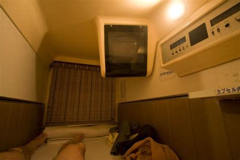 Interior of a bunk with all possible amenities | Capsule Hotel | Tokyo | Travel Story and ...