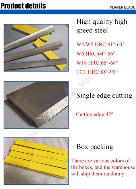 China HSS Planer Blade Knife Manufacturers Suppliers Factory SCLF