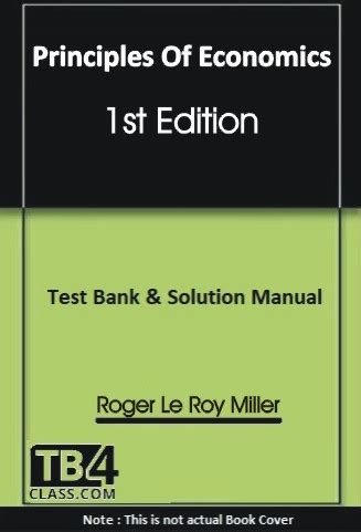 Principles Of Microeconomics Test Bank Solutions Manual