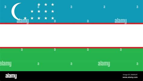 High Detailed Flag Of Uzbekistan National Uzbekistan Flag Asia 3D