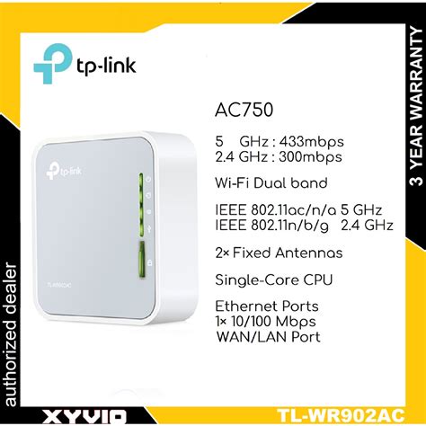 TP LINK Mini Pocket Router TL WR902AC AC750 Wireless Travel Router