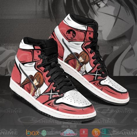 Hot Kenshin Himura Anime Rurouni Kenshin Air Jordan High Top Sneakers