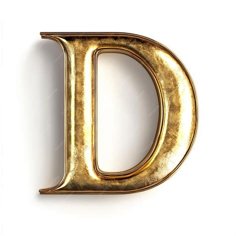 A gold letter d that is from the letter d | Premium AI-generated image 