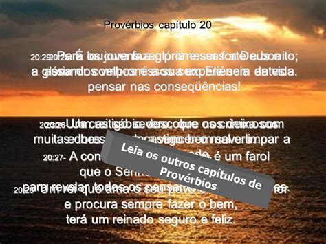 Prov Rbios Cap Tulo Deus Quer Falar Voc Atrav S Deste Texto