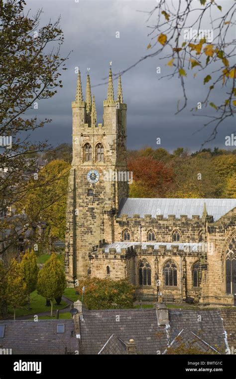 'Cathedral of the Peak', St John the Baptist Church, Tideswell village ...