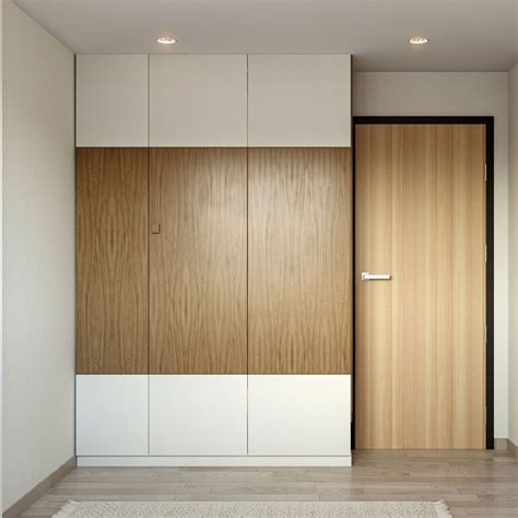 White And Beige Swing Wardrobe Design Livspace