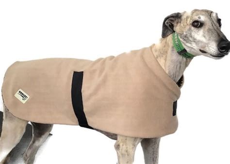 Classic Beige Greyhound Dog Coat Polar Fleece Machine Washable Etsy