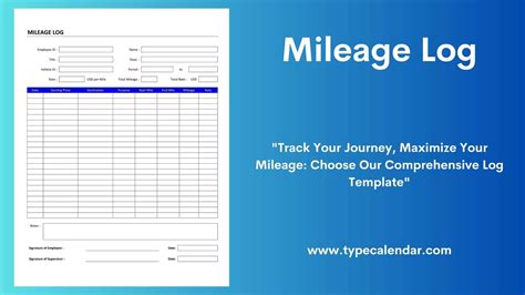 Free Printable Mileage Log Templates [pdf Excel]